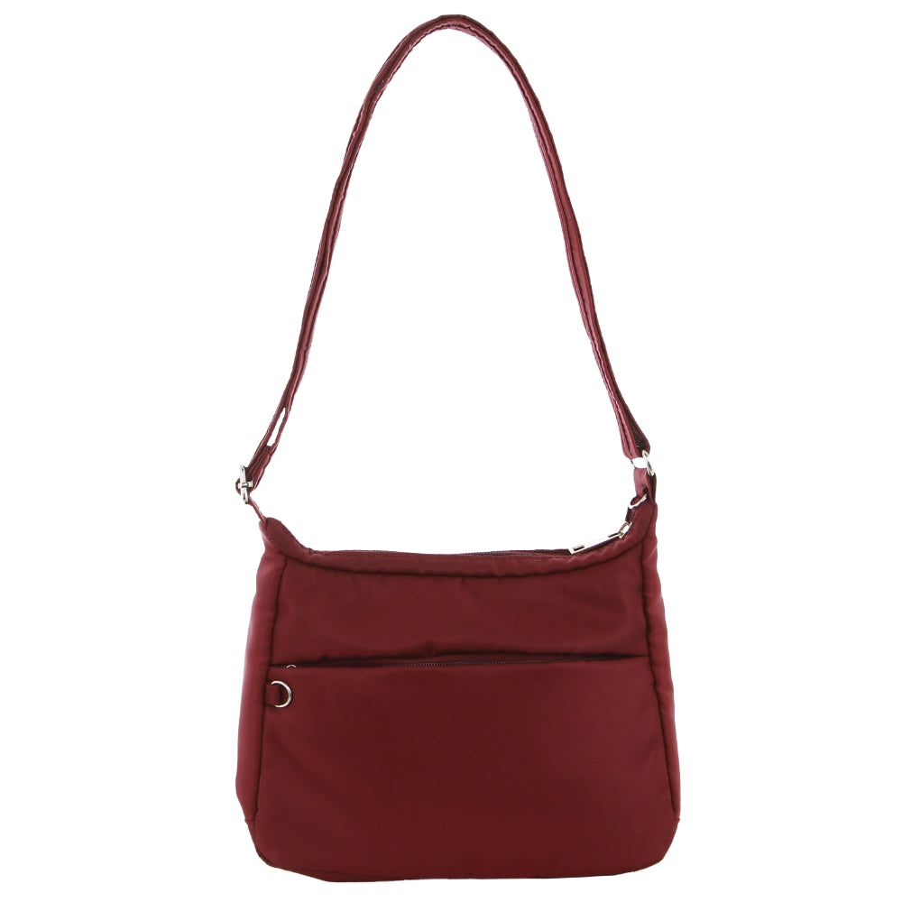 Pierre Cardin Anti-Theft Cross Body Bag Burgundy | WIMAV2179