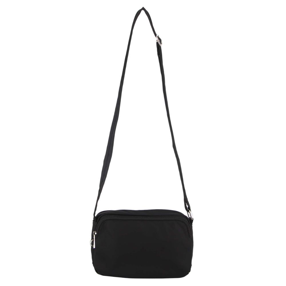 Pierre Cardin Anti-Theft Cross Body Bag Black | RWQTF3715