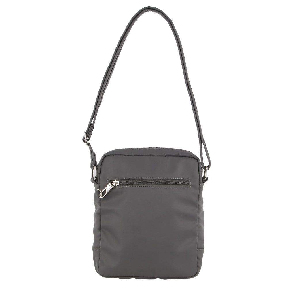 Pierre Cardin Anti-Theft Cross Body Bag Grey | GWBYN9304