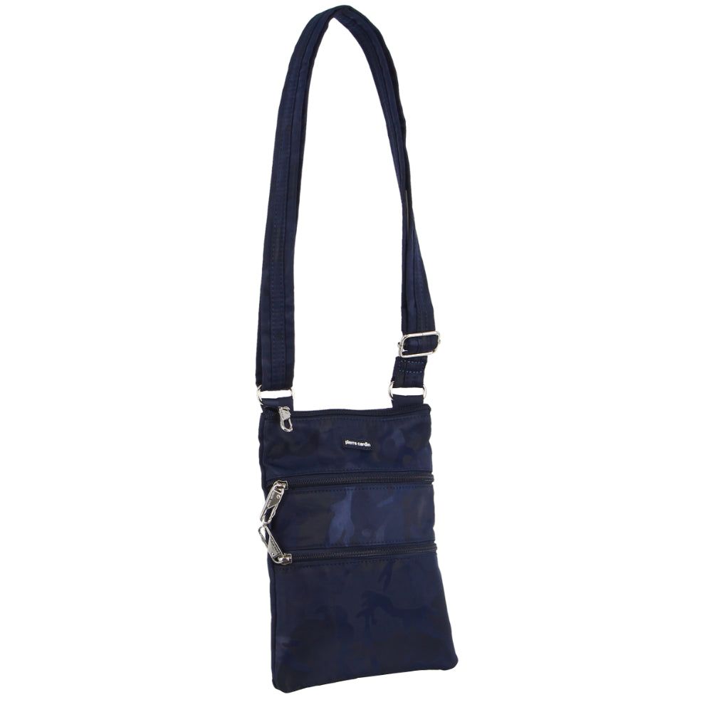 Pierre Cardin Anti-Theft Cross Body Bag Navy / Camo | DWOHK8905