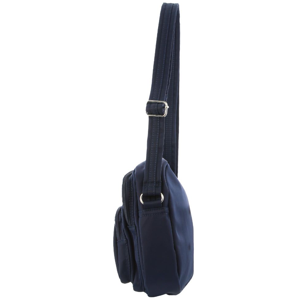 Pierre Cardin Anti-Theft Cross Body Bag Navy | VQWJN1632