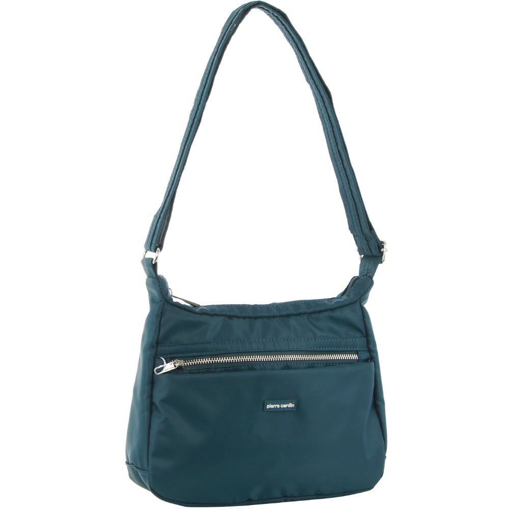 Pierre Cardin Anti-Theft Cross Body Bag Turquoise | VMQOW7650