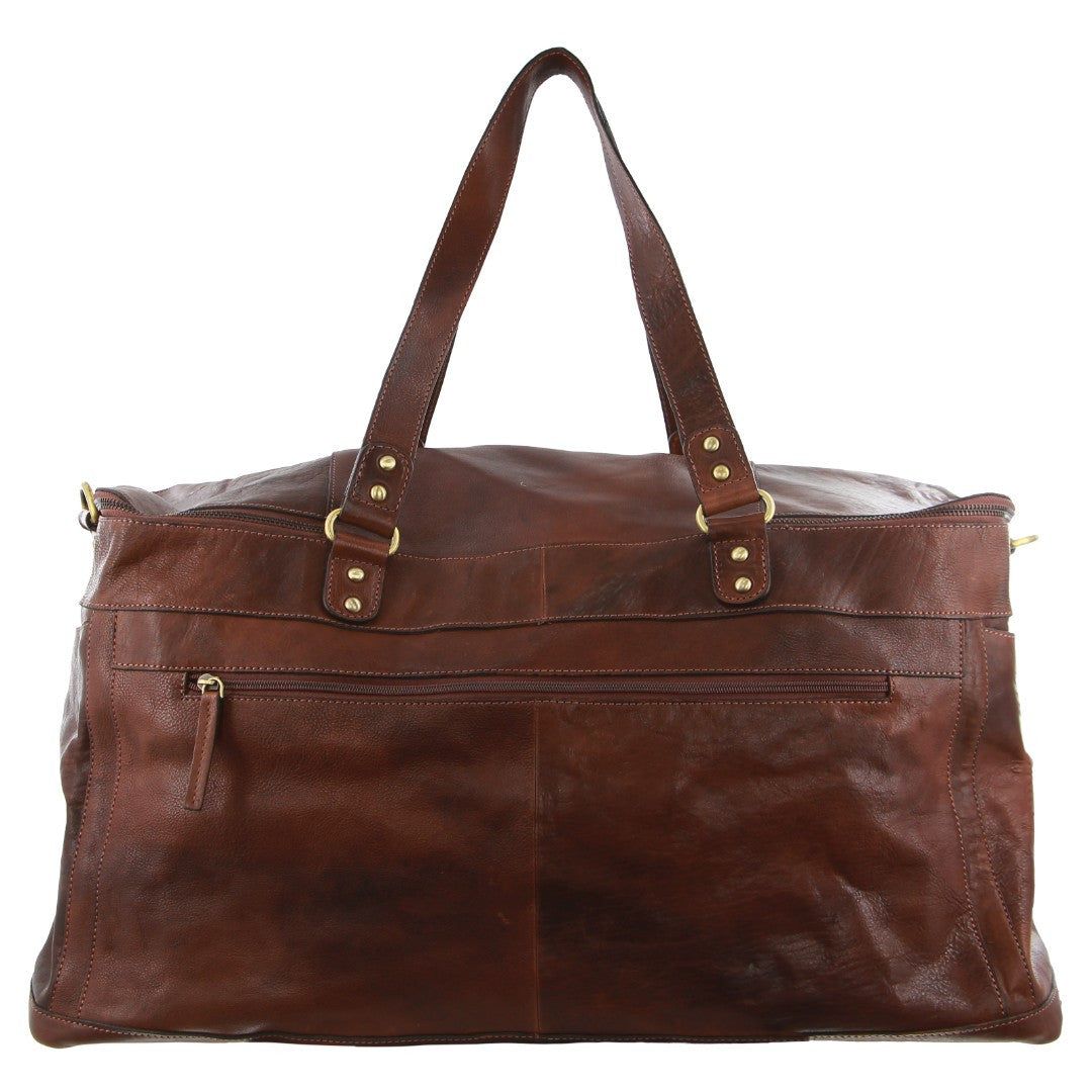 Pierre Cardin Burnished Leather Multi-Compartment Overnight Bag Legend | ILGYA3245