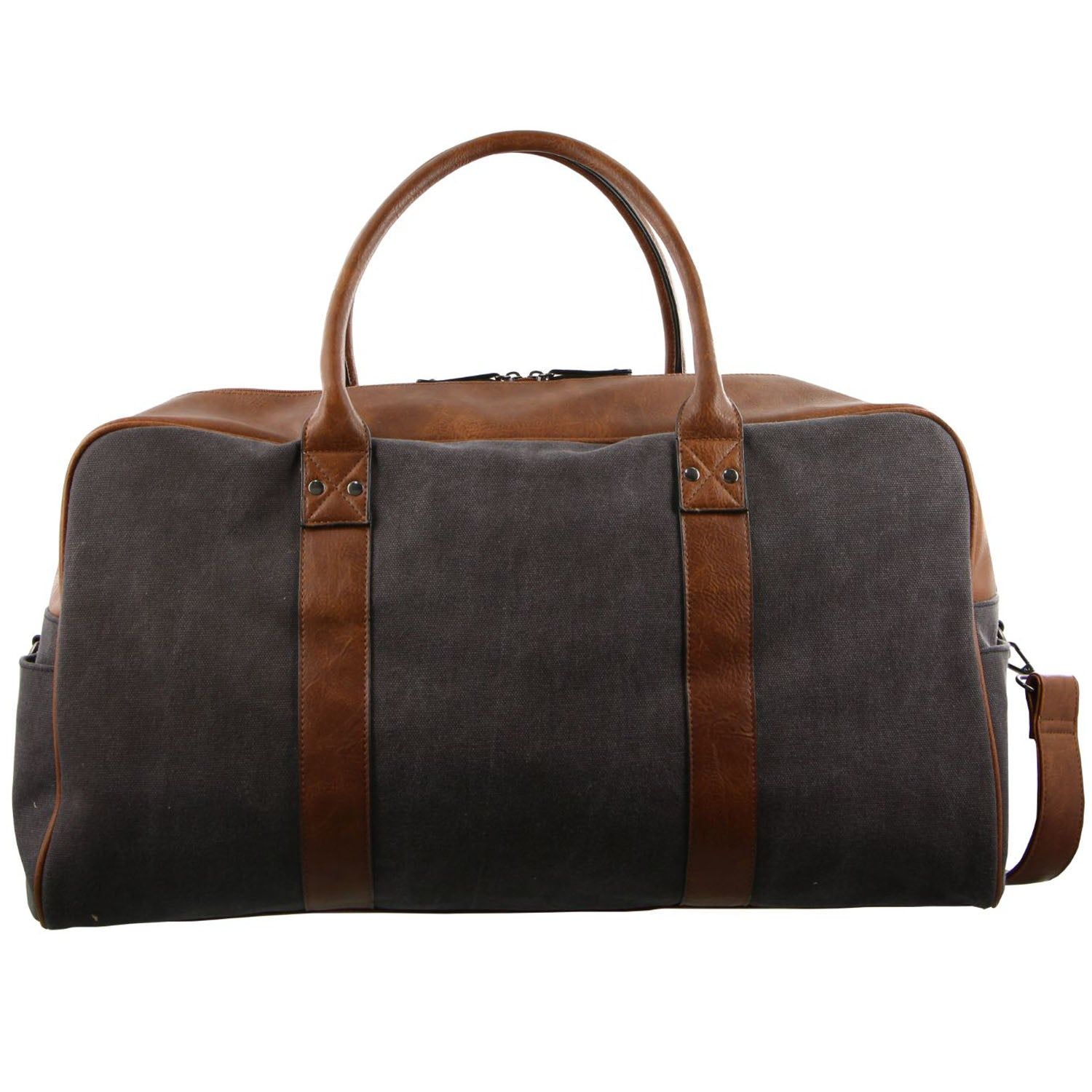 Pierre Cardin Canvas Overnight Bag Brown | MLUWV8269