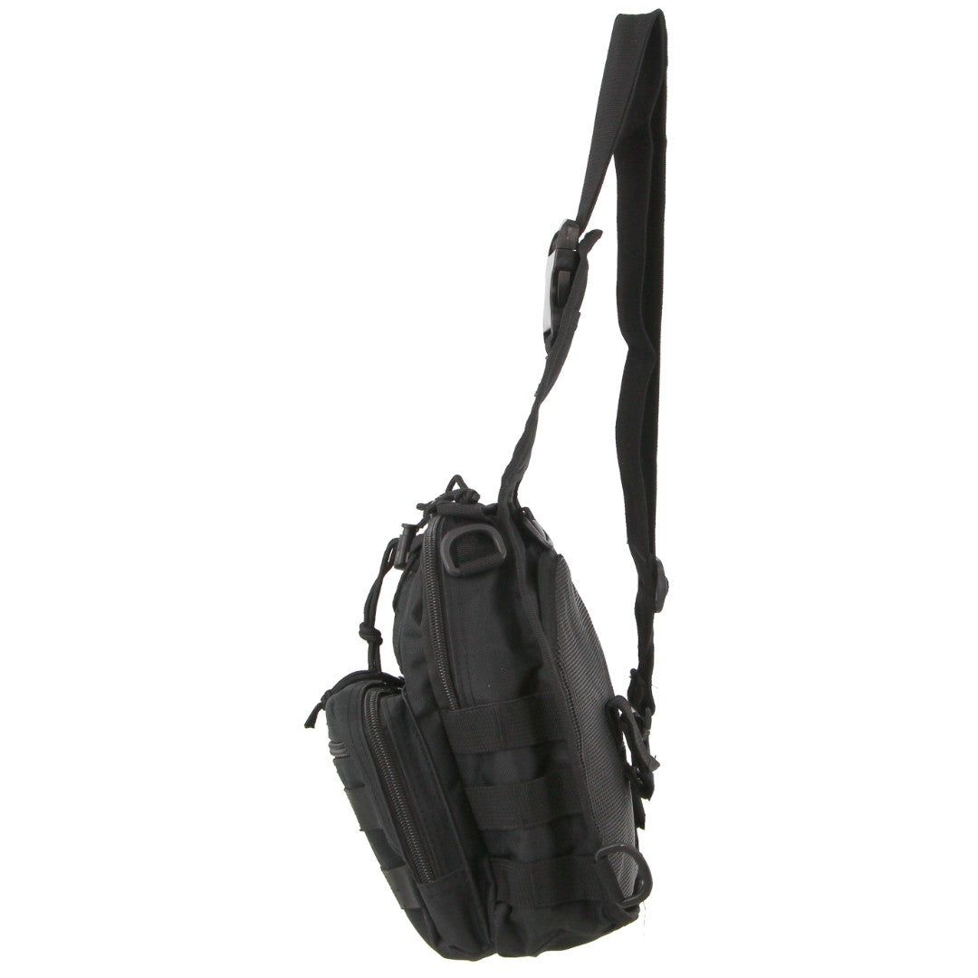 Pierre Cardin Cross Body Sling Bag Tactical Rucksack Shoulder Chest Messenger Bag Black | ETPZQ0725