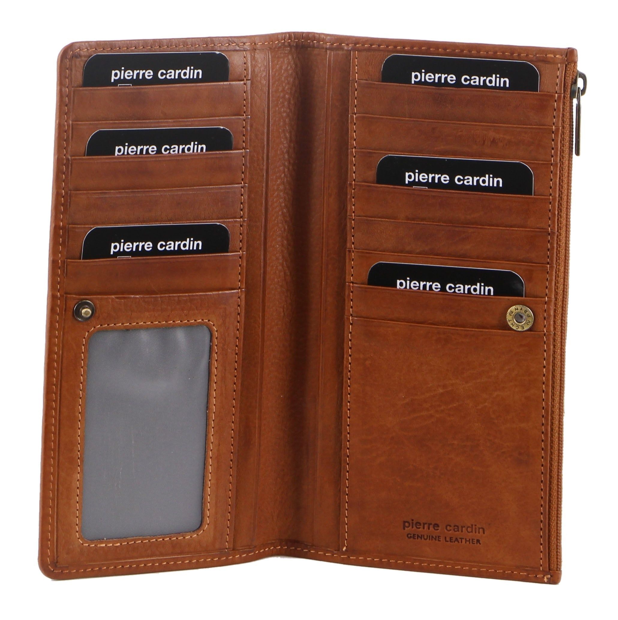 Pierre Cardin Genuine Leather Bi-Fold Wallet Brown | HGMOI5301