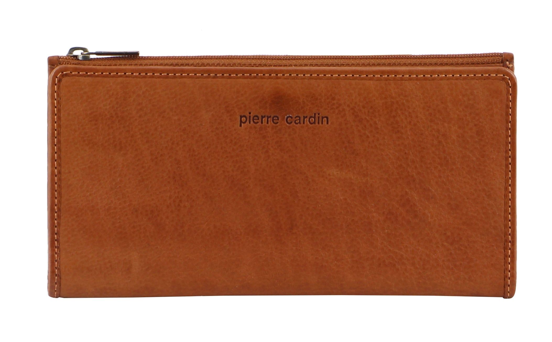 Pierre Cardin Genuine Leather Bi-Fold Wallet Brown | HGMOI5301