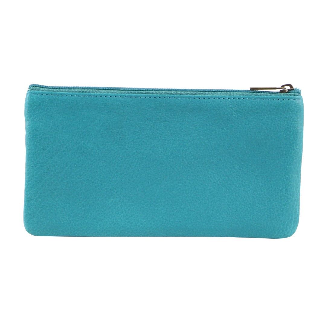 Pierre Cardin Genuine Leather Coin Purse Turquoise | RKGIO9834