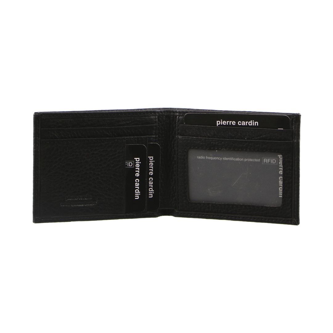 Pierre Cardin Italian Leather Bi-Fold Wallet Black | PXTNO3728