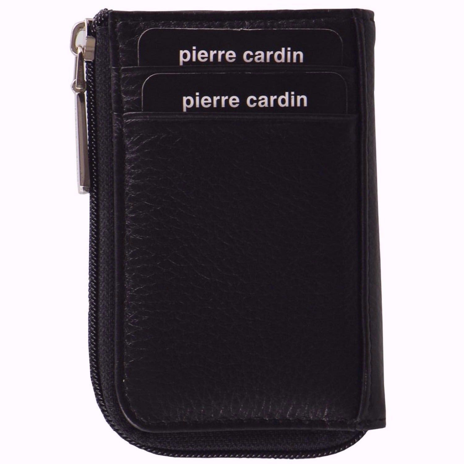 Pierre Cardin Italian Leather Key + Credit Card Holder Black | TXPHM8723