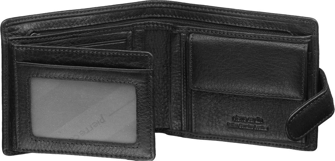 Pierre Cardin Italian Leather Tab Wallet Black | DTMEH0921