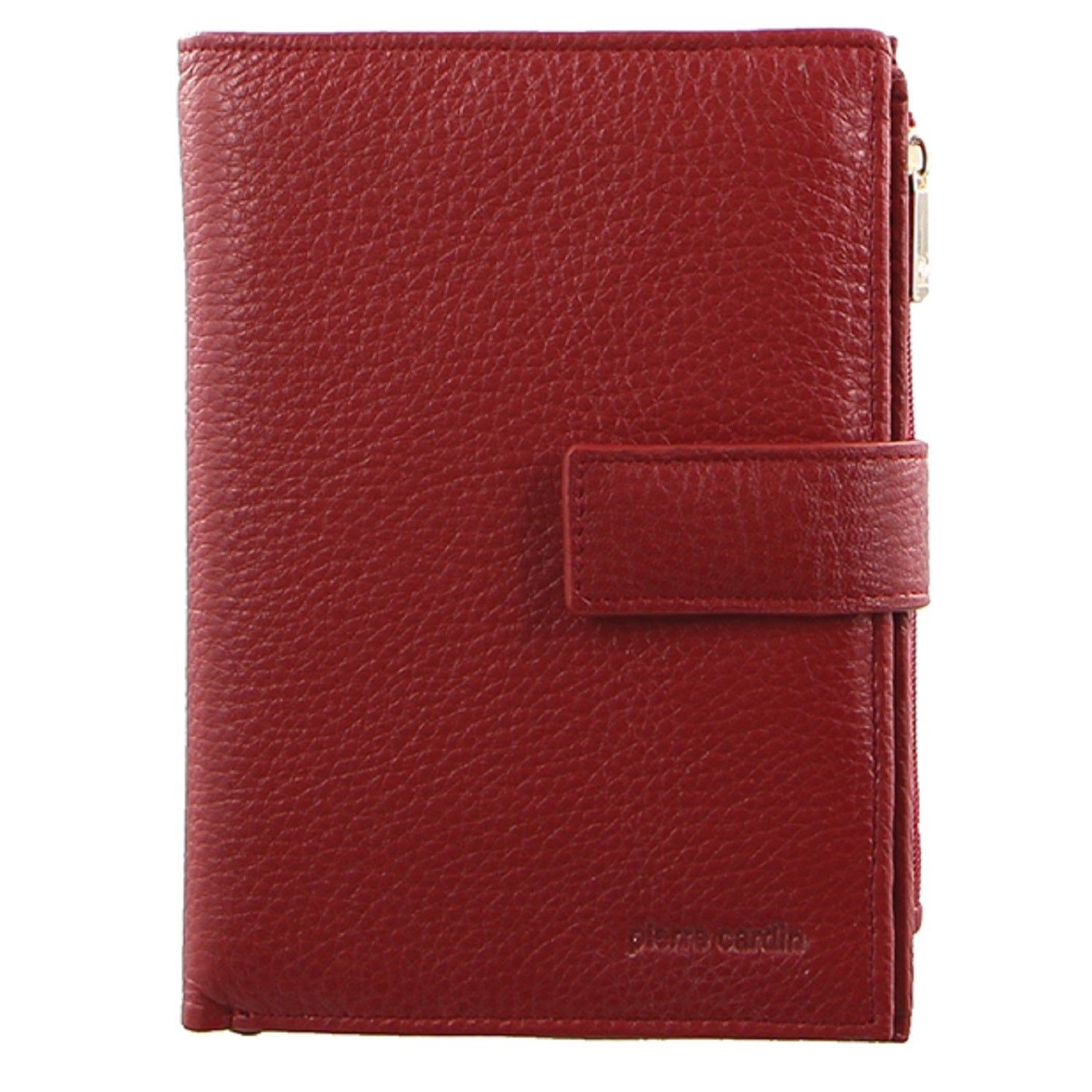 Pierre Cardin Italian Leather Tab Wallet Red | OMJKI4897