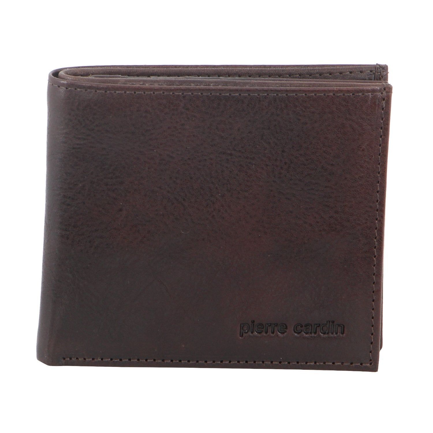 Pierre Cardin Italian Leather Tri-Fold Wallet Chocolate | UMFER5026