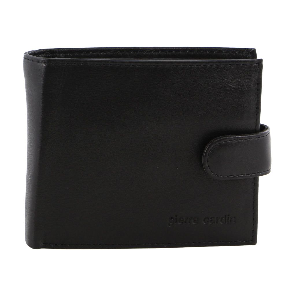 Pierre Cardin Italian Leather Two Tone Wallet Black | WHANP8234