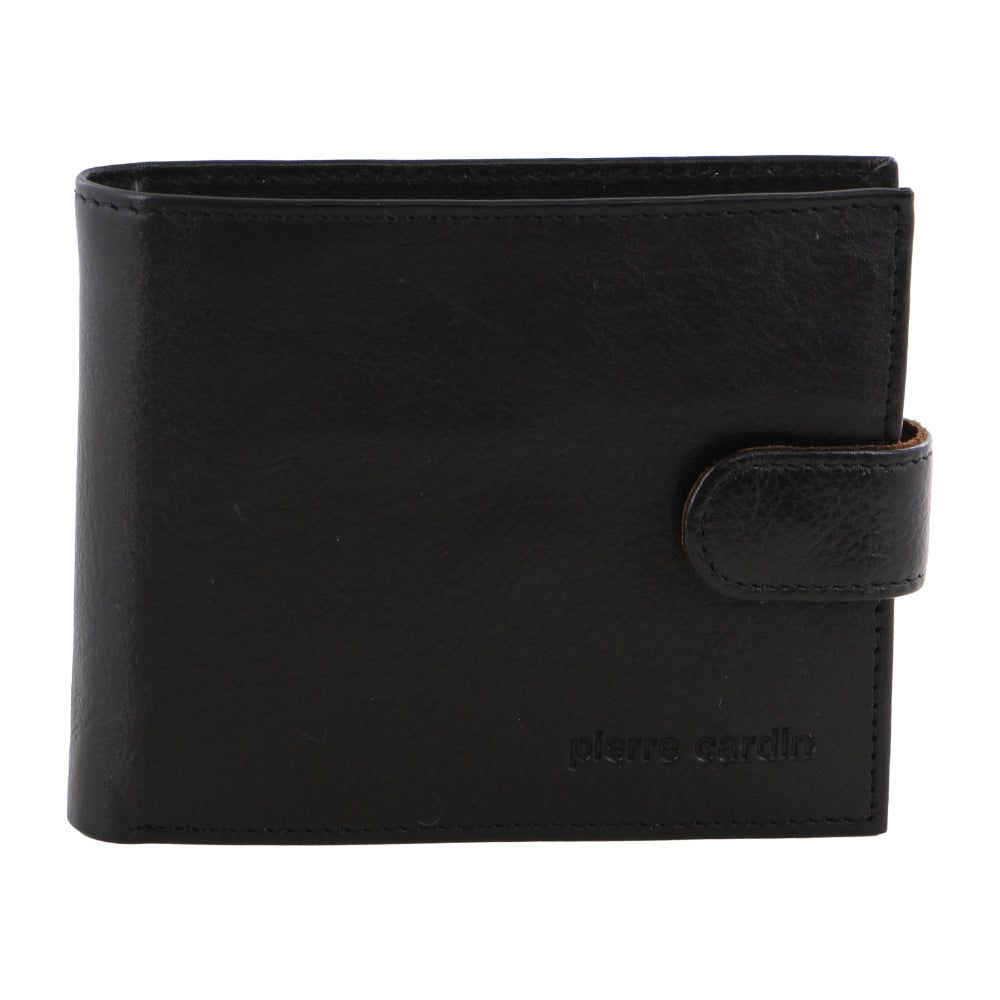 Pierre Cardin Italian Leather Two Tone Wallet Black | WHANP8234