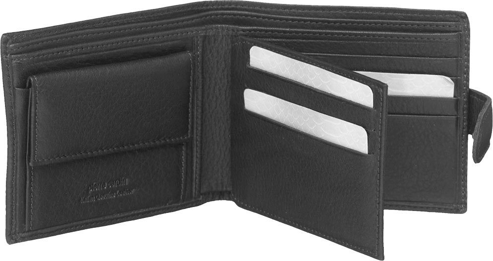 Pierre Cardin Italian Leather Wallet Card Holder Black | GEQWM3058