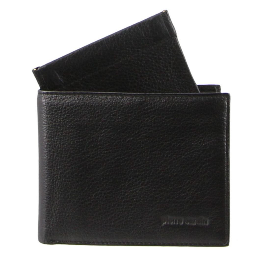 Pierre Cardin Italian Leather Wallet Card Holder Black | UIPXT3017