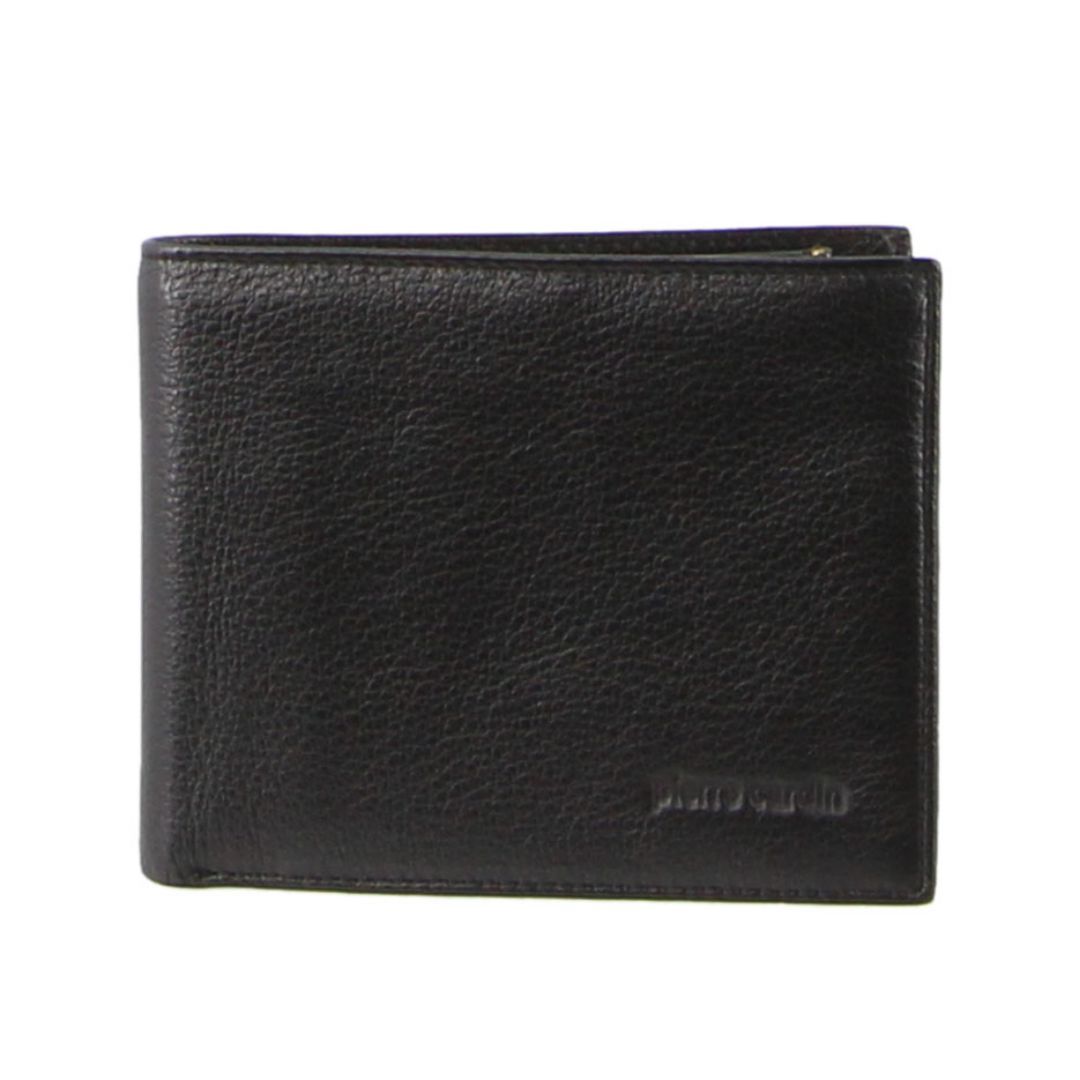 Pierre Cardin Italian Leather Wallet Card Holder Black | UIPXT3017