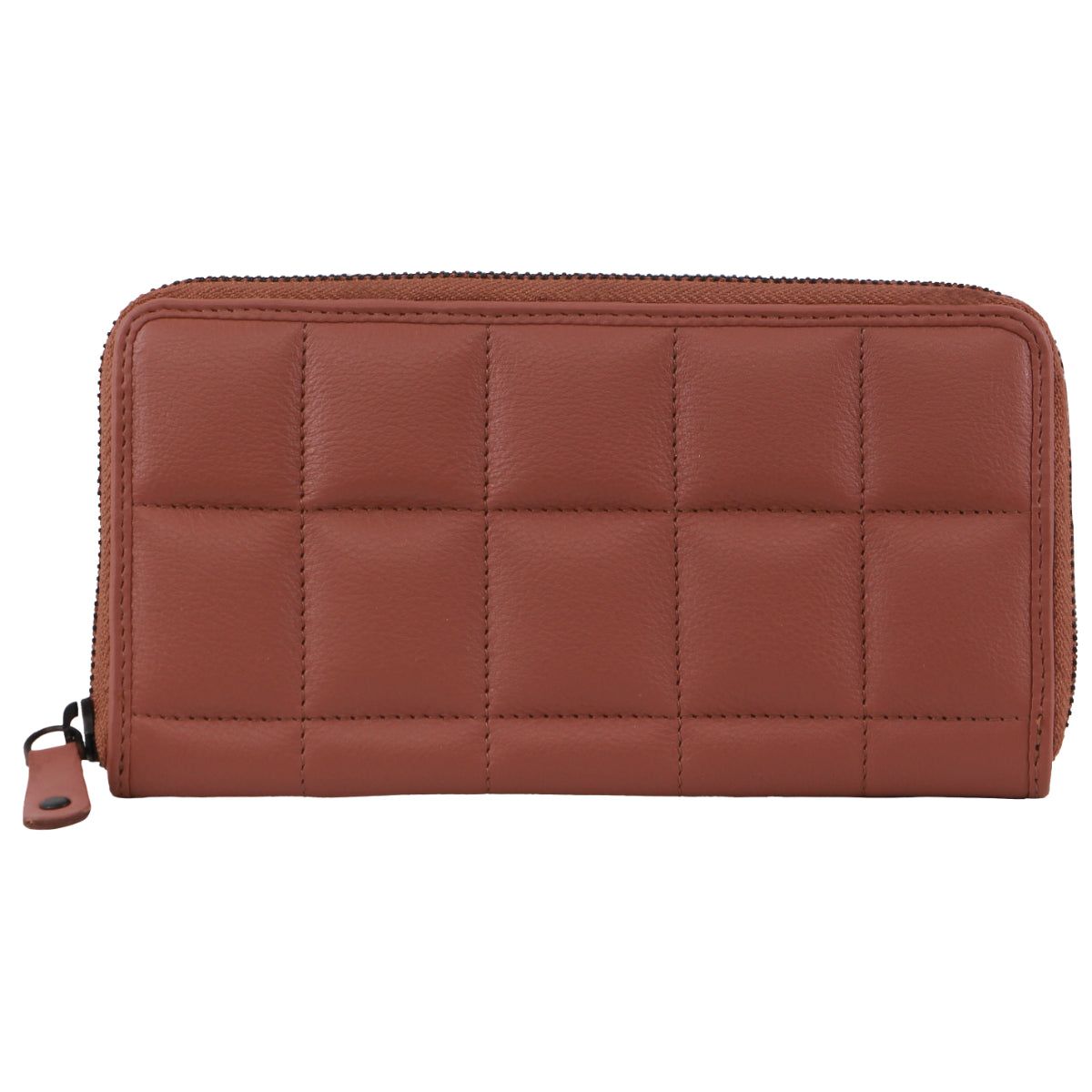 Pierre Cardin Italian Pleated Leather Zip Wallet Rose | RFTPQ3164