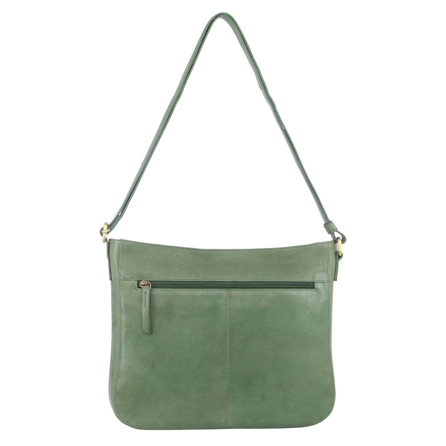 Pierre Cardin Large Woven Embossed Leather Crossbody Bag Green | SAEQU2135