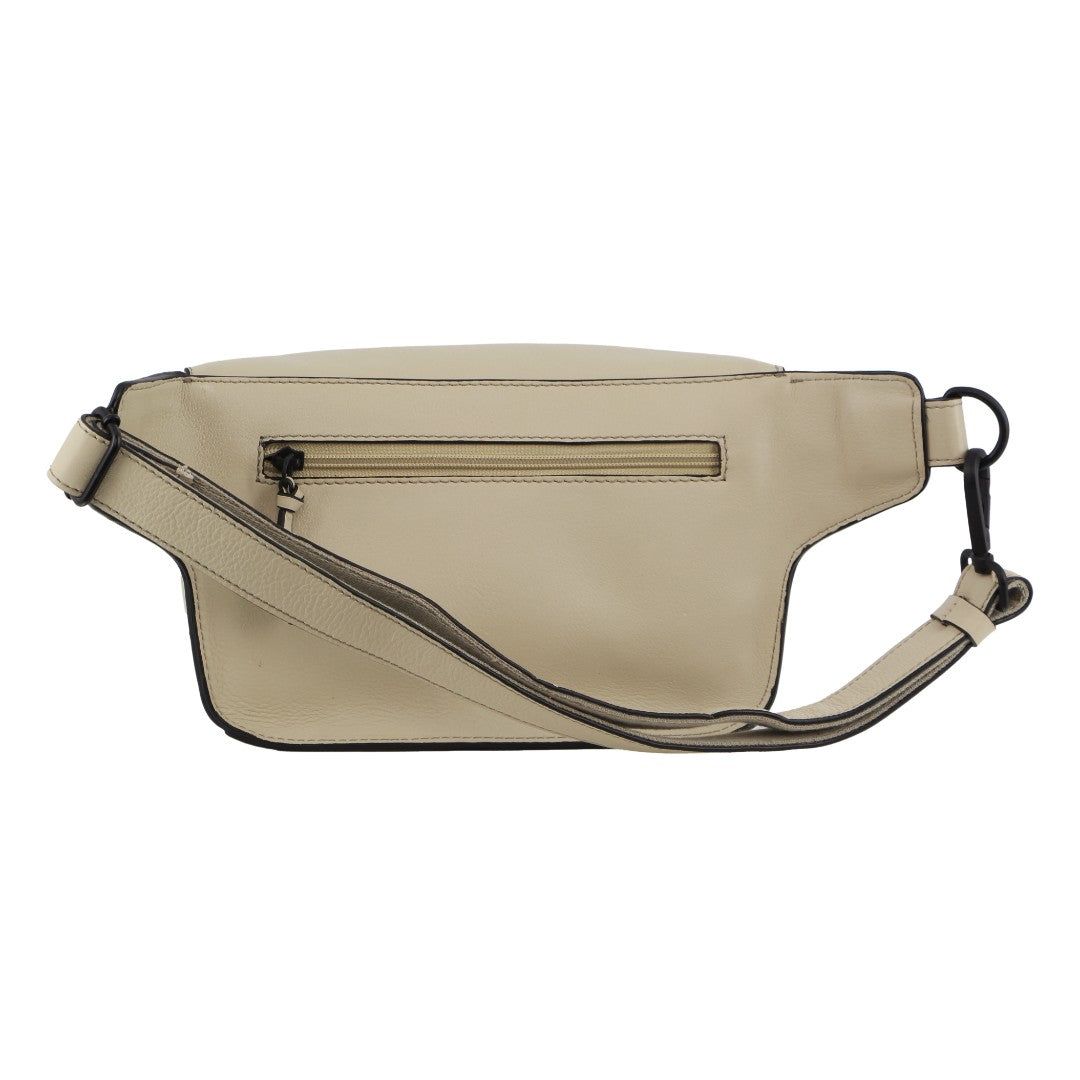 Pierre Cardin Leather 3-Way Sling Bag Cement | EOPDZ4682