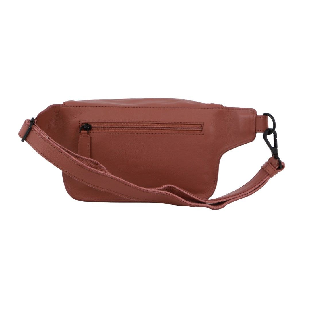 Pierre Cardin Leather 3-Way Sling Bag Rose | YAIQM4273