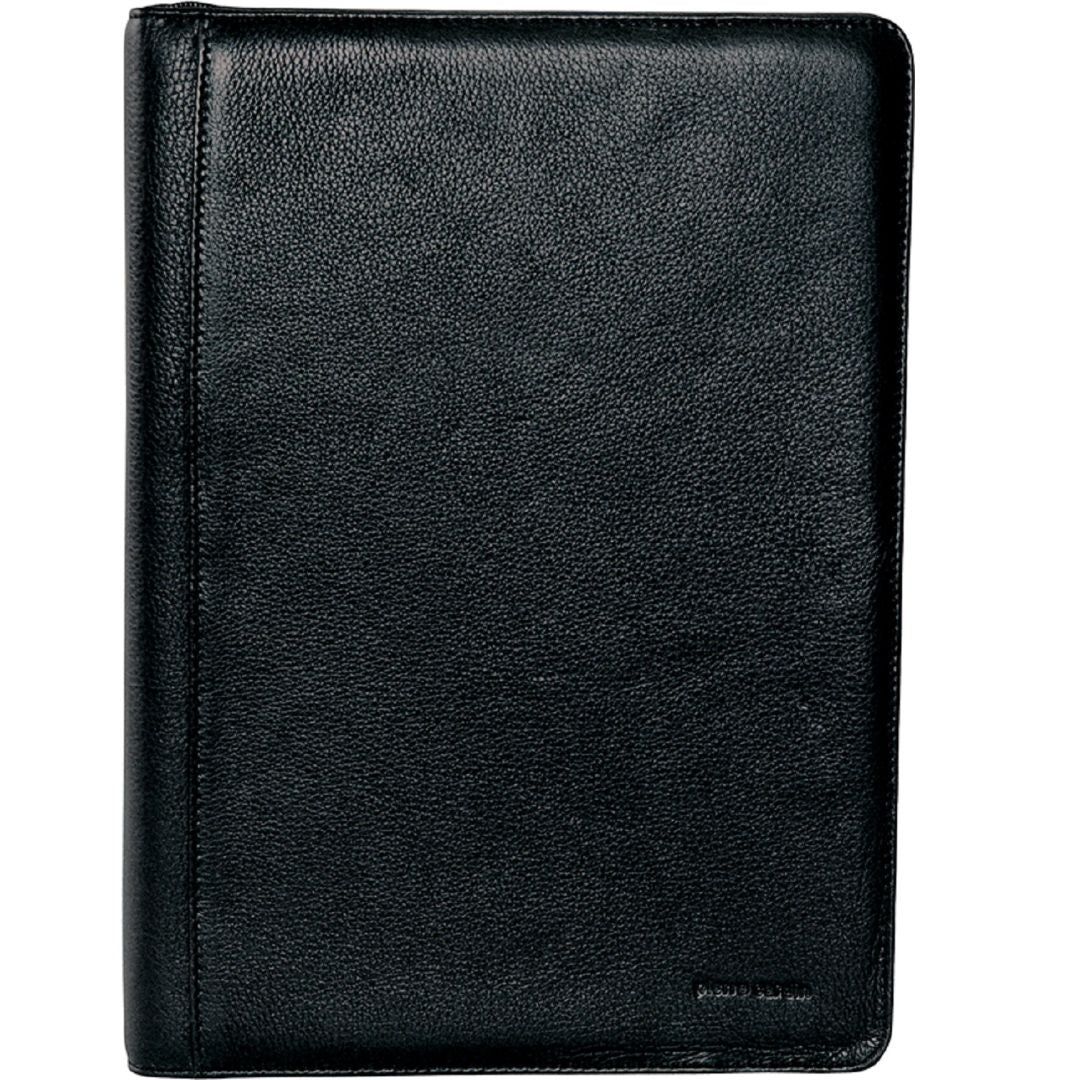 Pierre Cardin Leather A4 Business Compendium Folio Black | VHIEJ2081