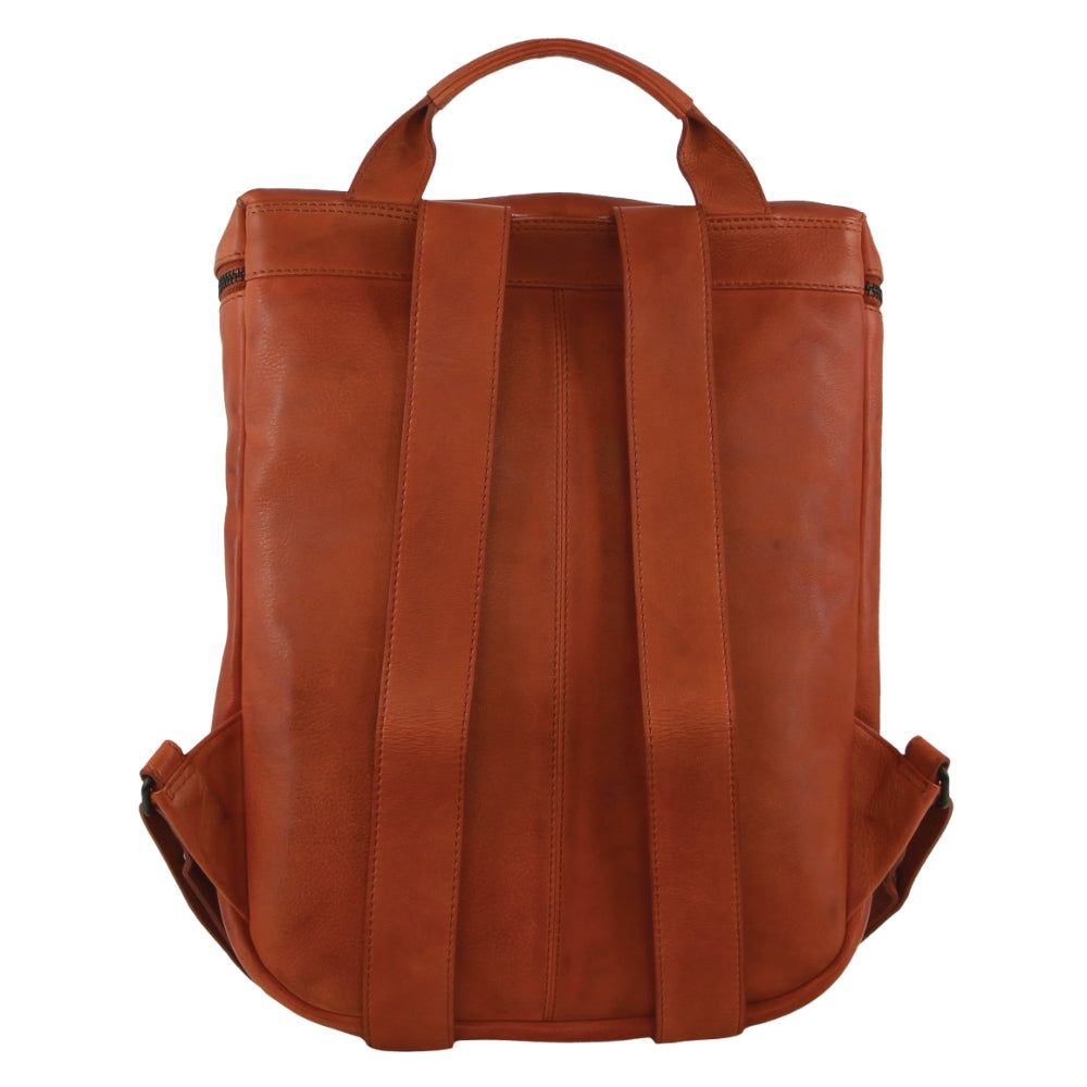 Pierre Cardin Leather Backpack Brown | HYFPE0632