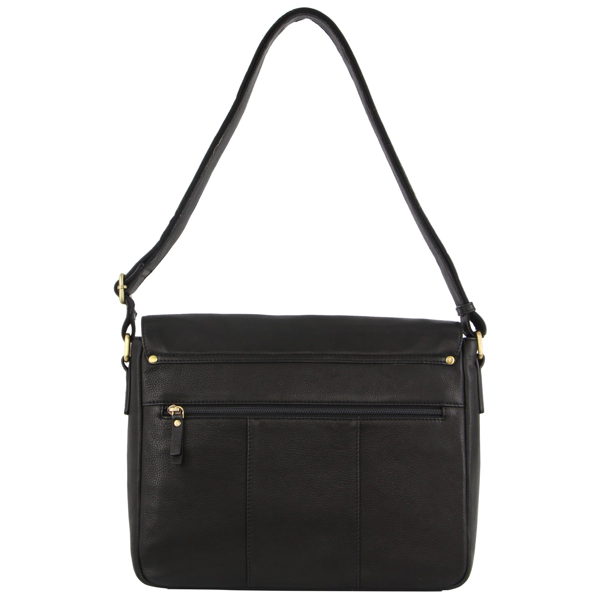 Pierre Cardin Leather Business Satchel Black | CQAYP7085