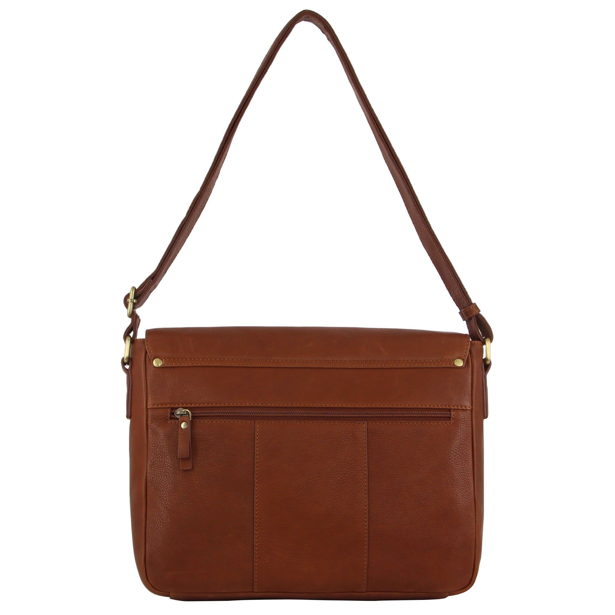 Pierre Cardin Leather Business Satchel Brown | ANDWR7643