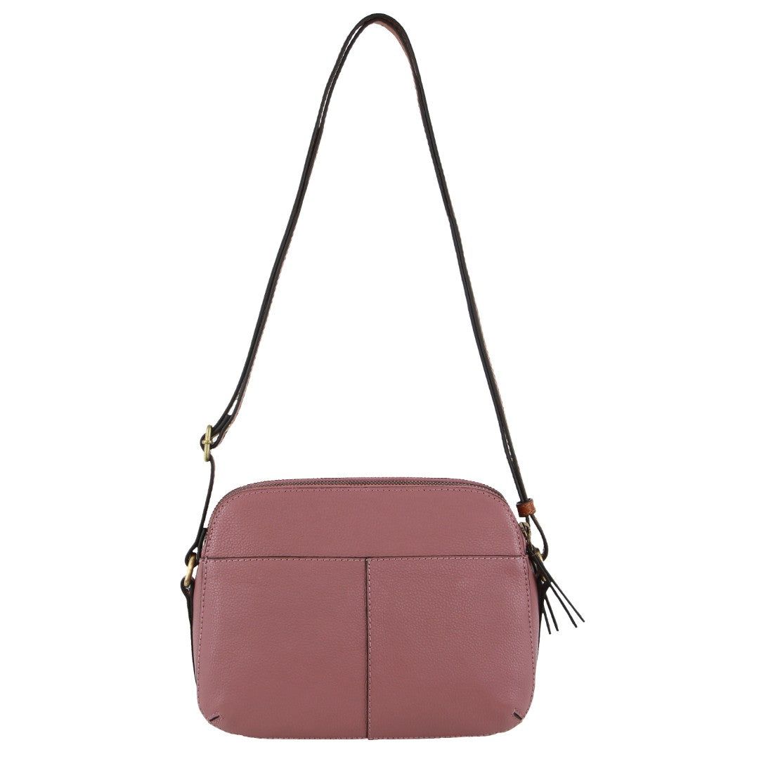 Pierre Cardin Leather Classic Crossbody Bag Rose | EXLJF8906