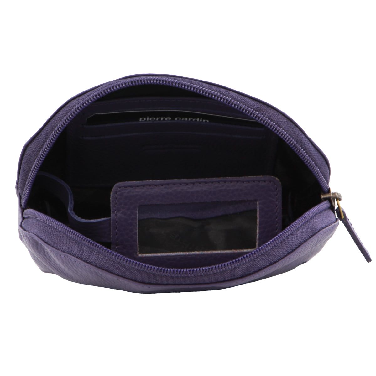 Pierre Cardin Leather Coin Purse Purple | VYSML1905