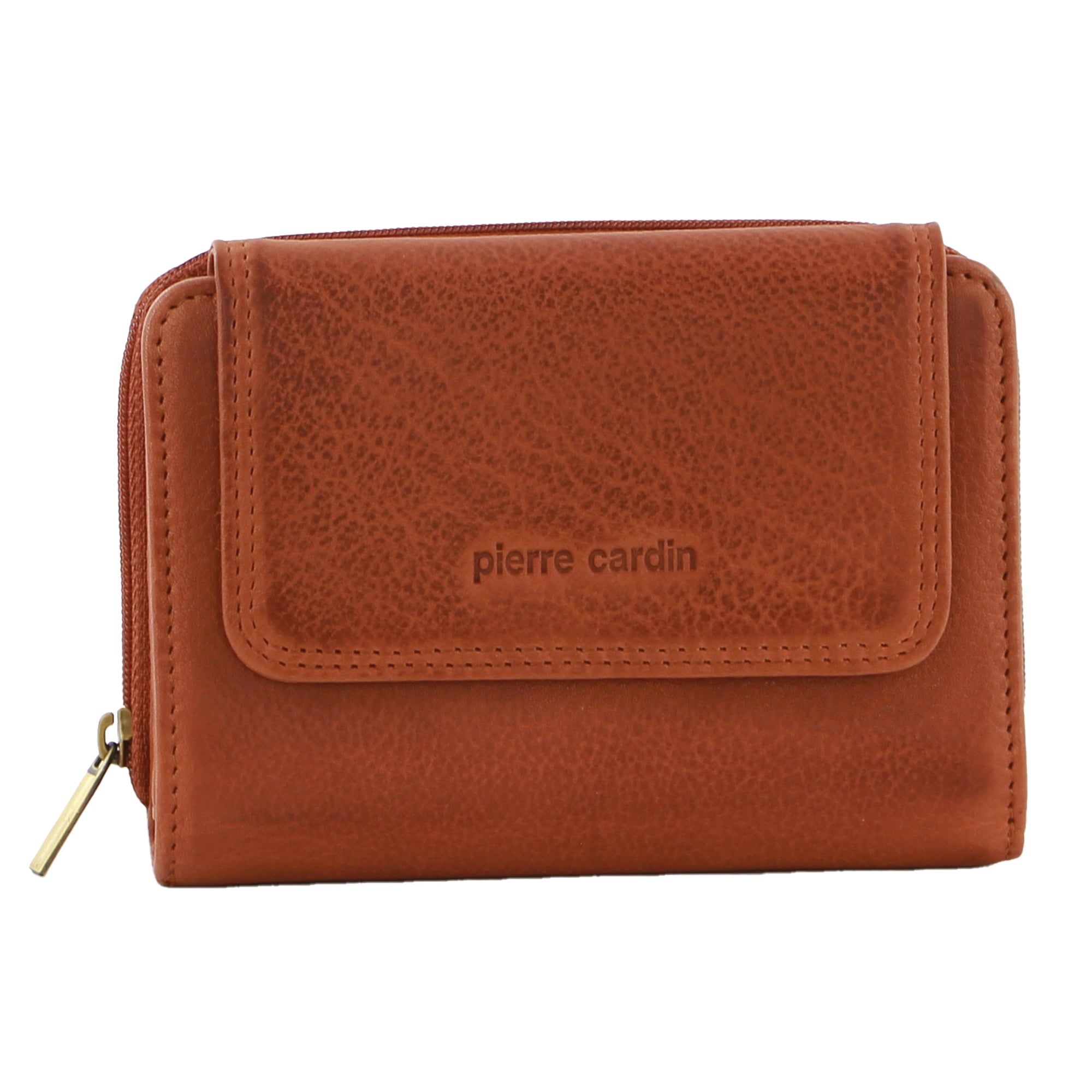 Pierre Cardin Leather Compact Bi-Fold Tab Wallet Pink | URJTE8320