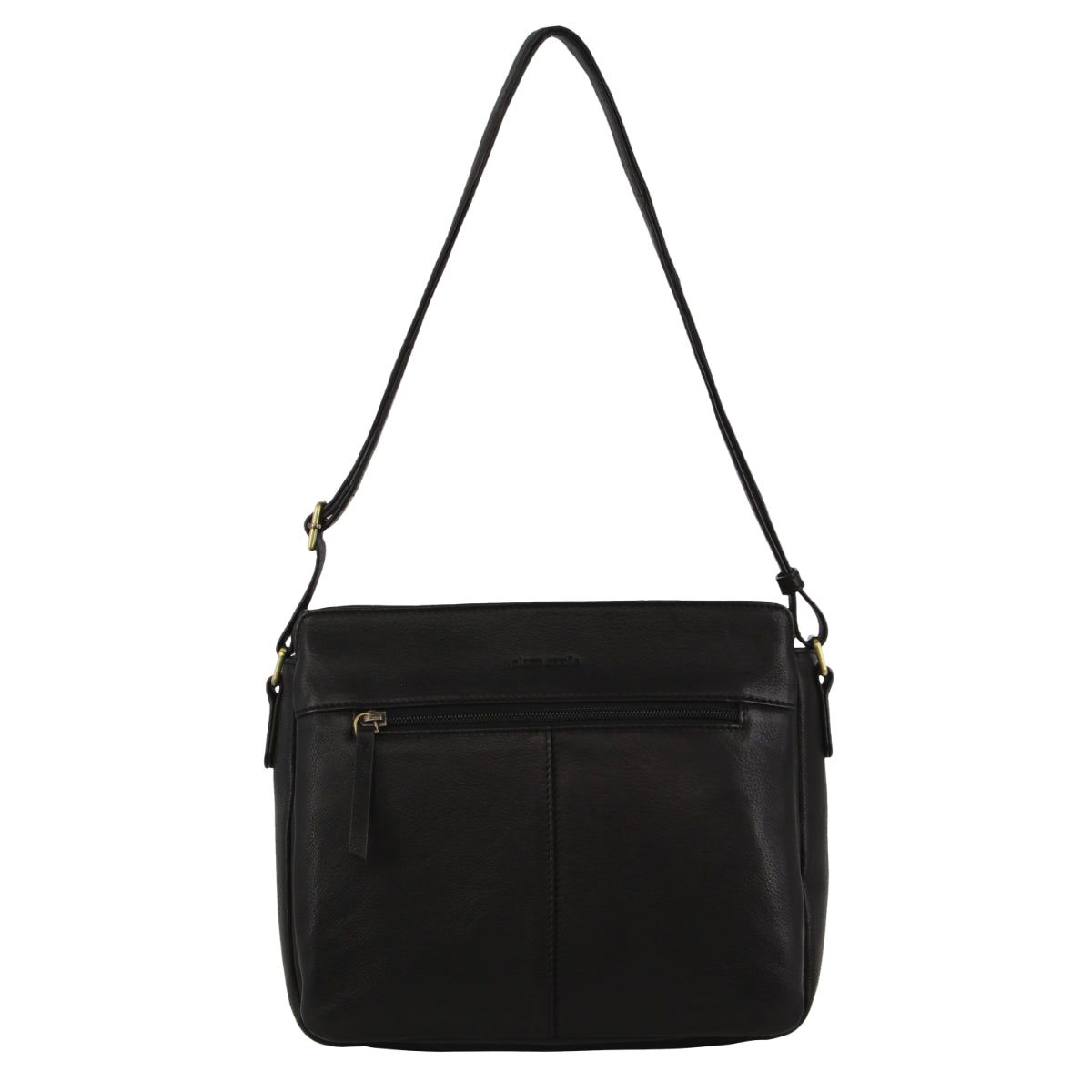 Pierre Cardin Leather Cross-Body Bag Black | CJDSU1867