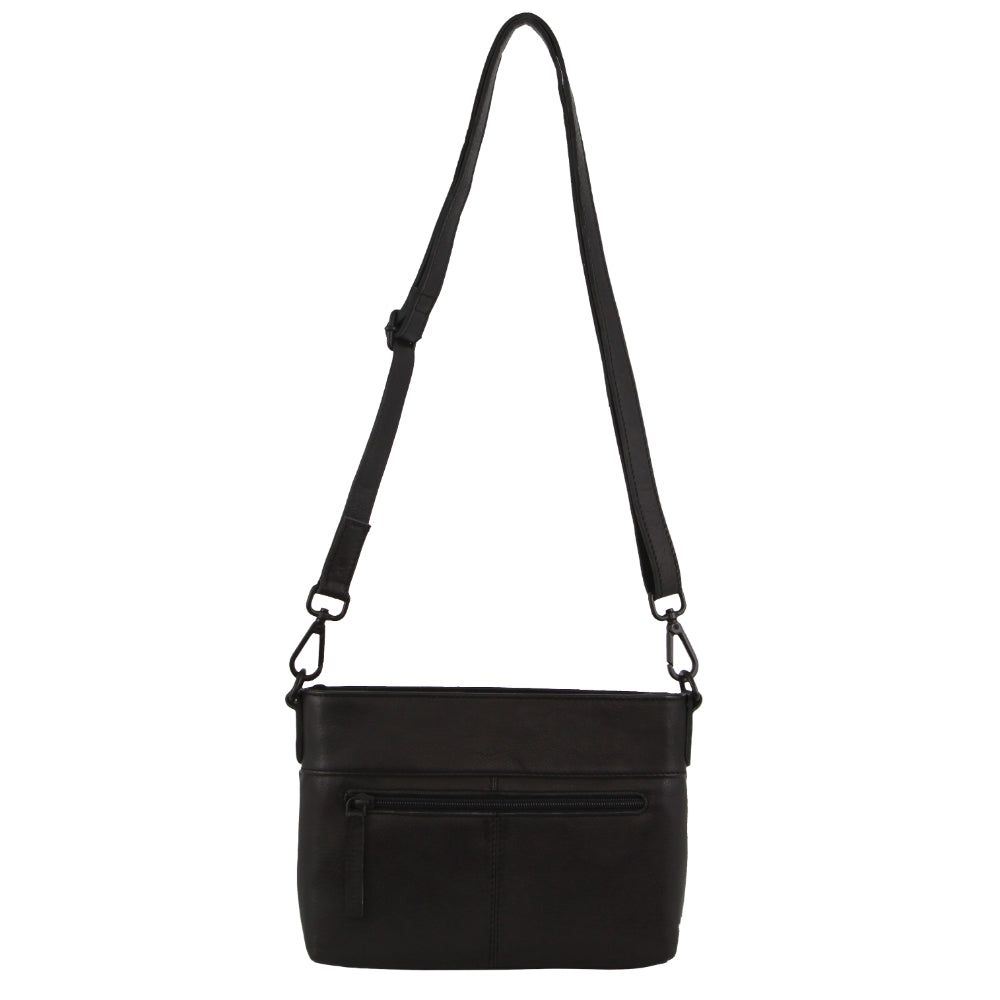 Pierre Cardin Leather Cross-Body Bag Black | KEWXQ2165