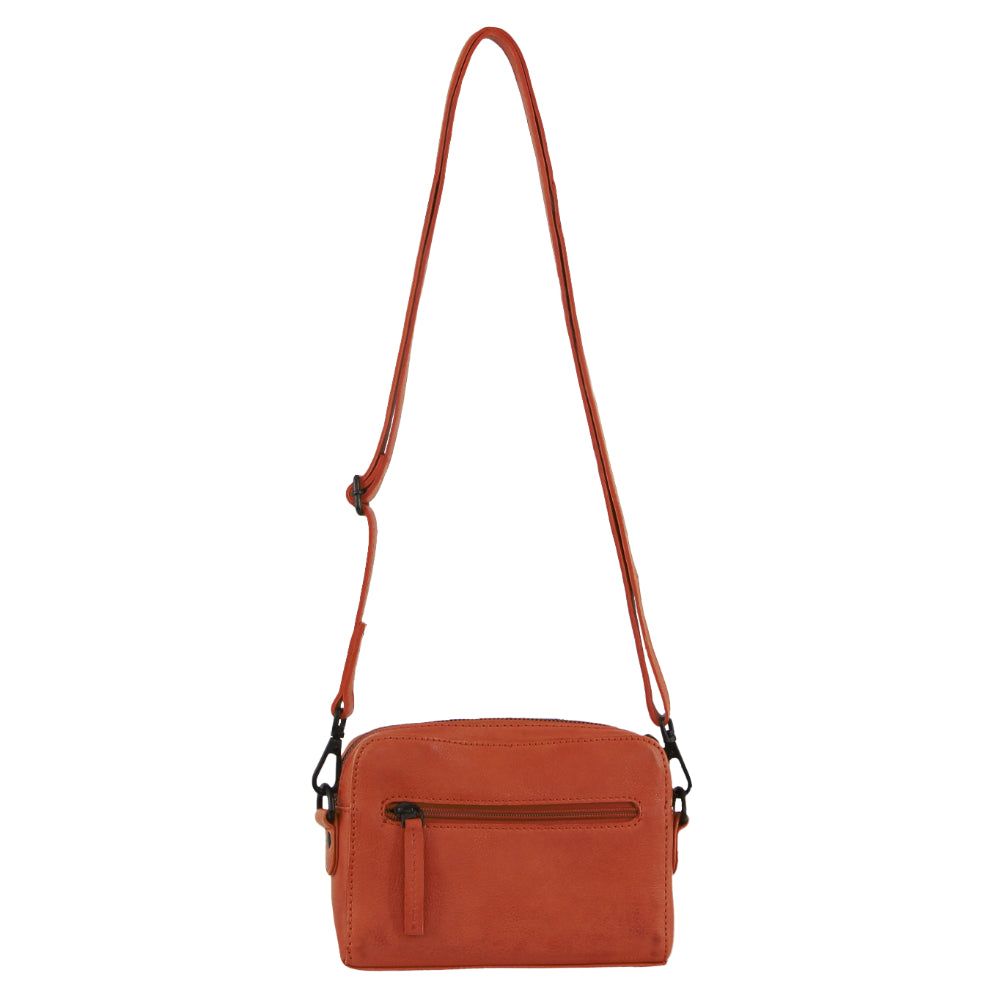 Pierre Cardin Leather Cross-Body Bag Orange | XNKLB1487