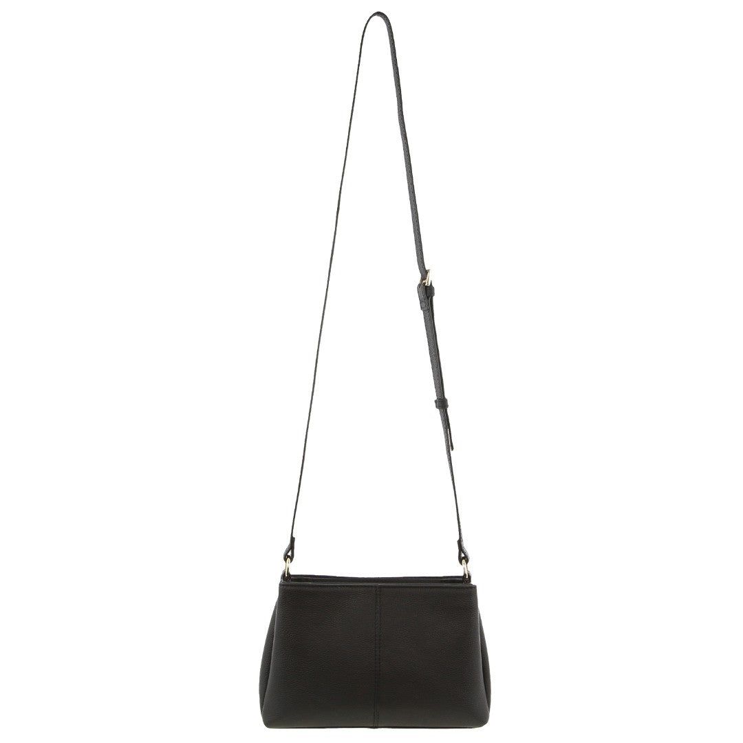 Pierre Cardin Leather Crossbody Bag Black | HBIPC6059