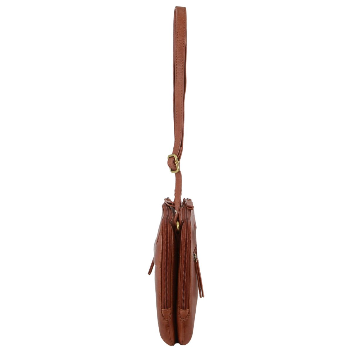 Pierre Cardin Leather Crossbody Bag Brown | GMHVF1359