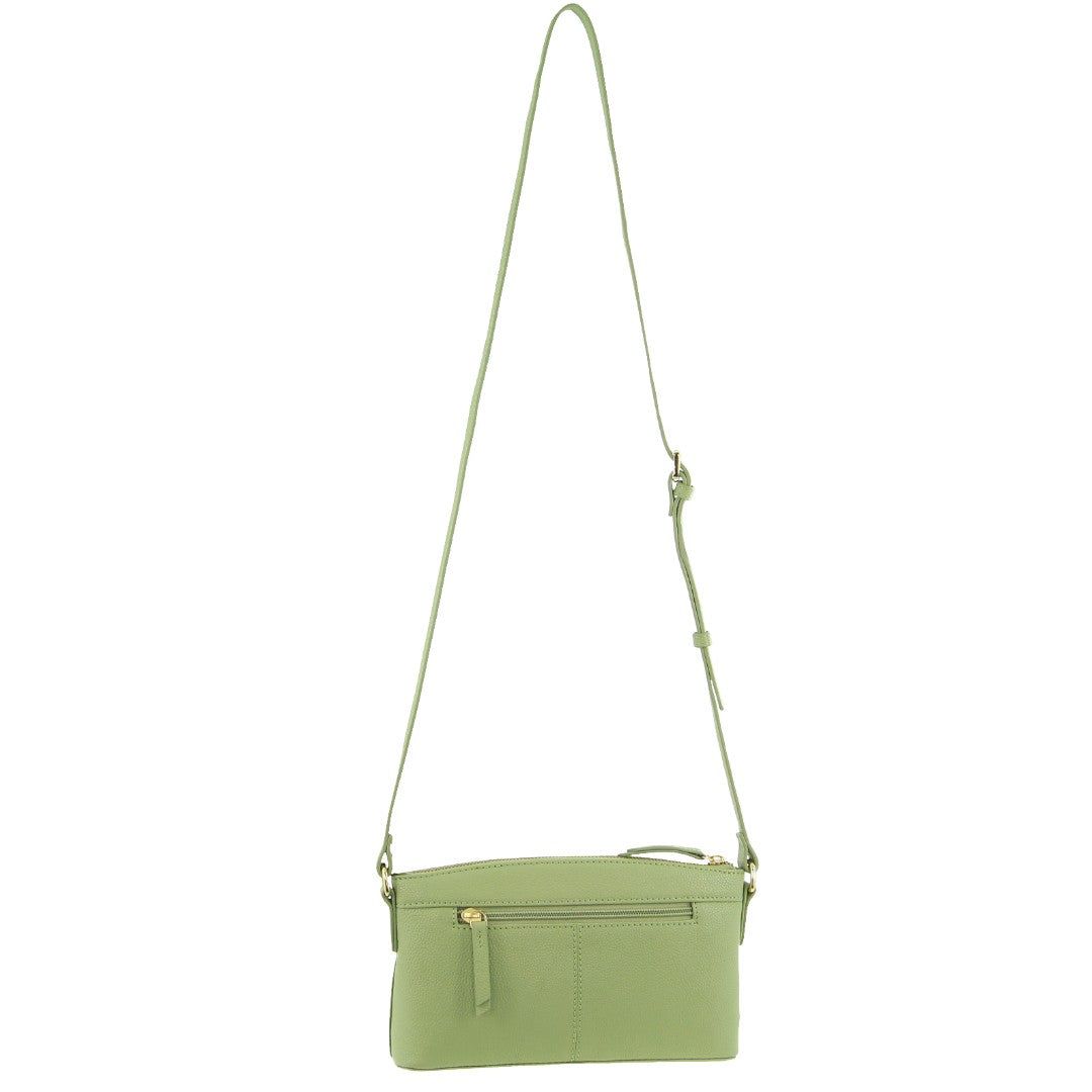 Pierre Cardin Leather Crossbody Bag Jade | HRWBZ3715