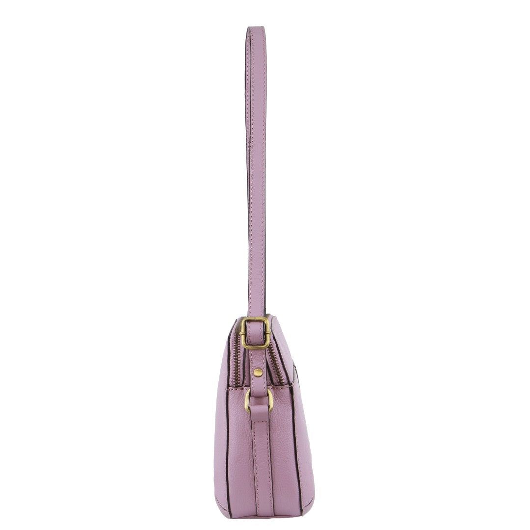 Pierre Cardin Leather Crossbody Bag Pink | CYXOS1290