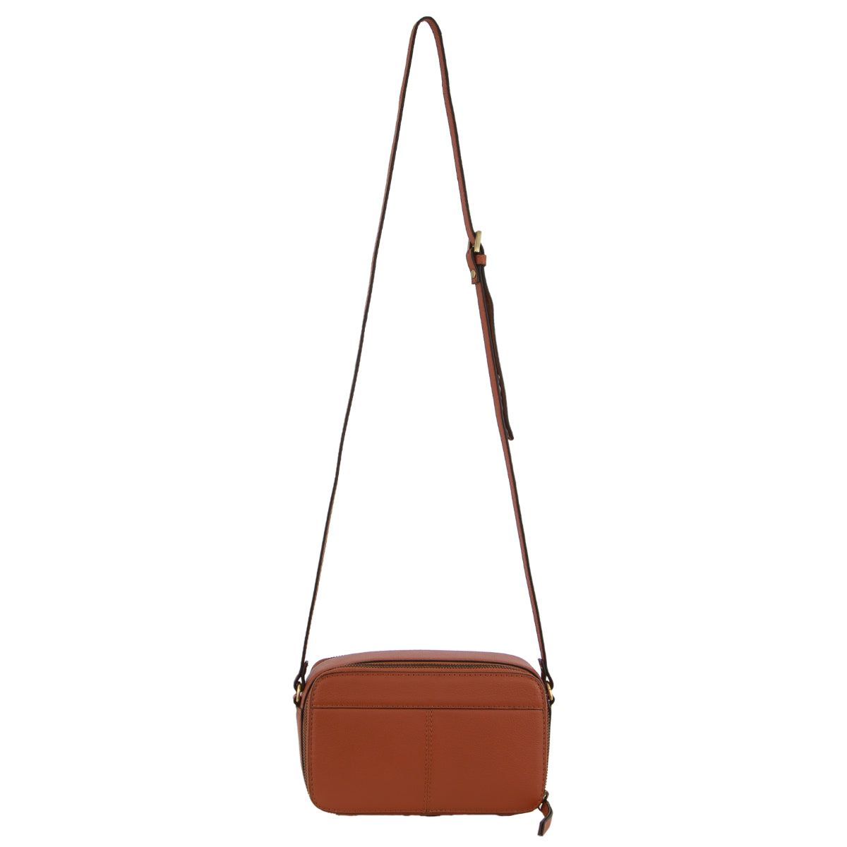 Pierre Cardin Leather Crossbody Camera Bag Brown | SPTHY4825