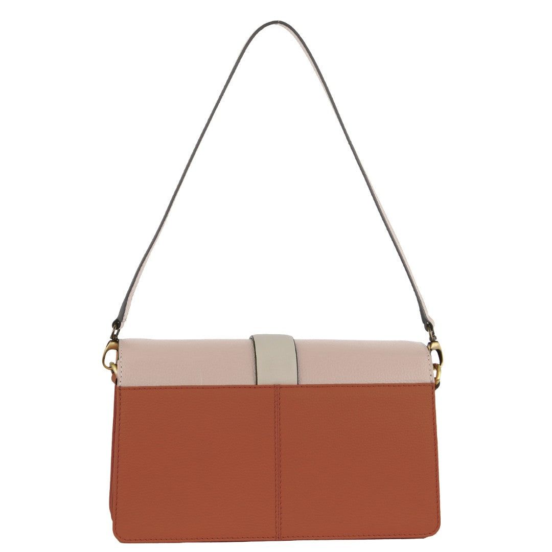 Pierre Cardin Leather Crossbody Clutch Bag Beige | PRLKU8056