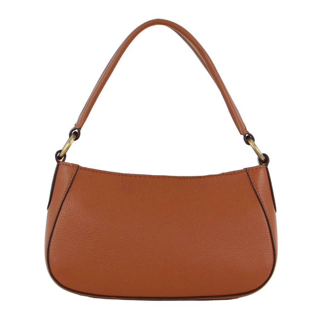 Pierre Cardin Leather Flap Over Bag Brown | DETWA7025