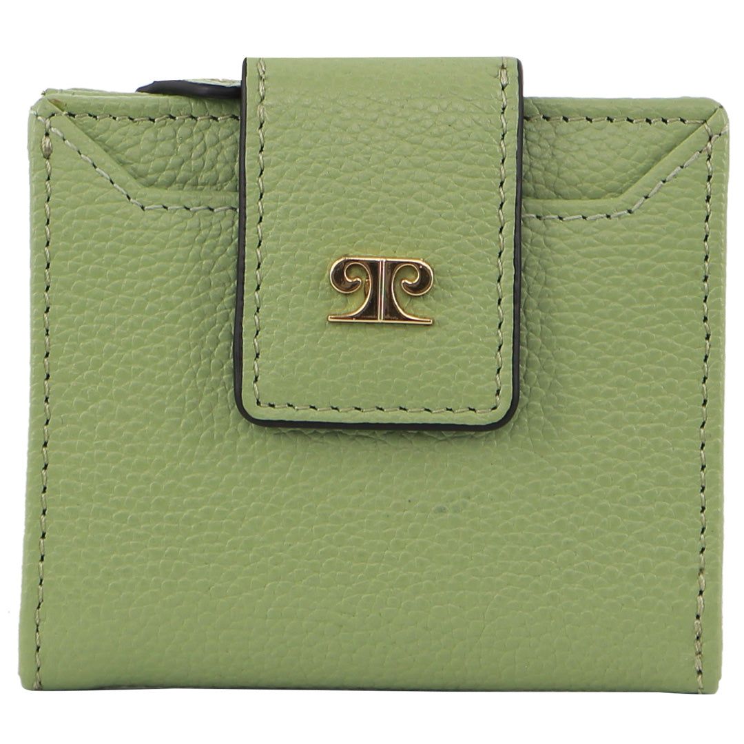 Pierre Cardin Leather Flip-over Bi-fold Wallet Jade | BSKJL2576