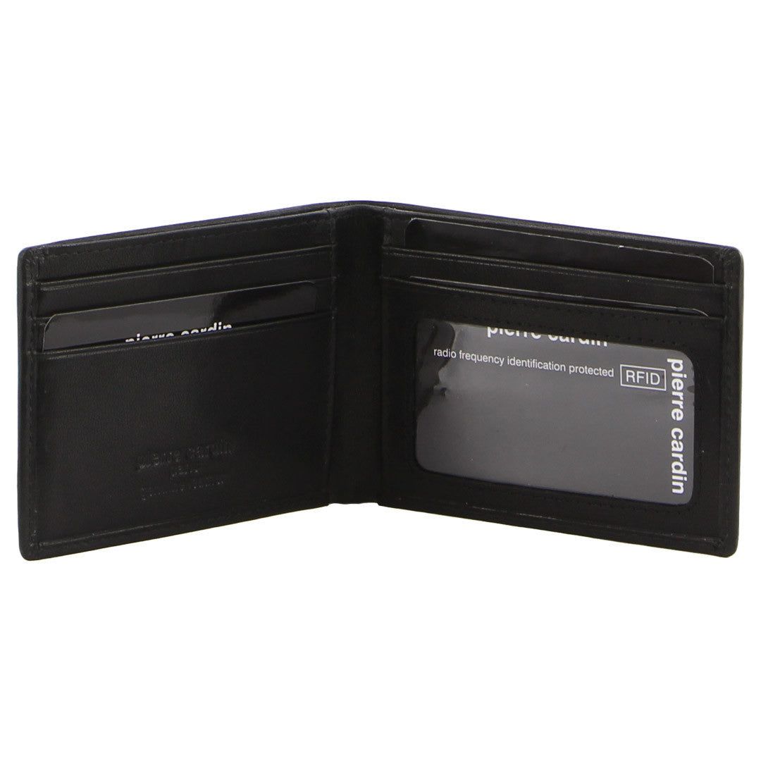 Pierre Cardin Leather Slimline Bi-Fold Wallet Black | TCNGF2498