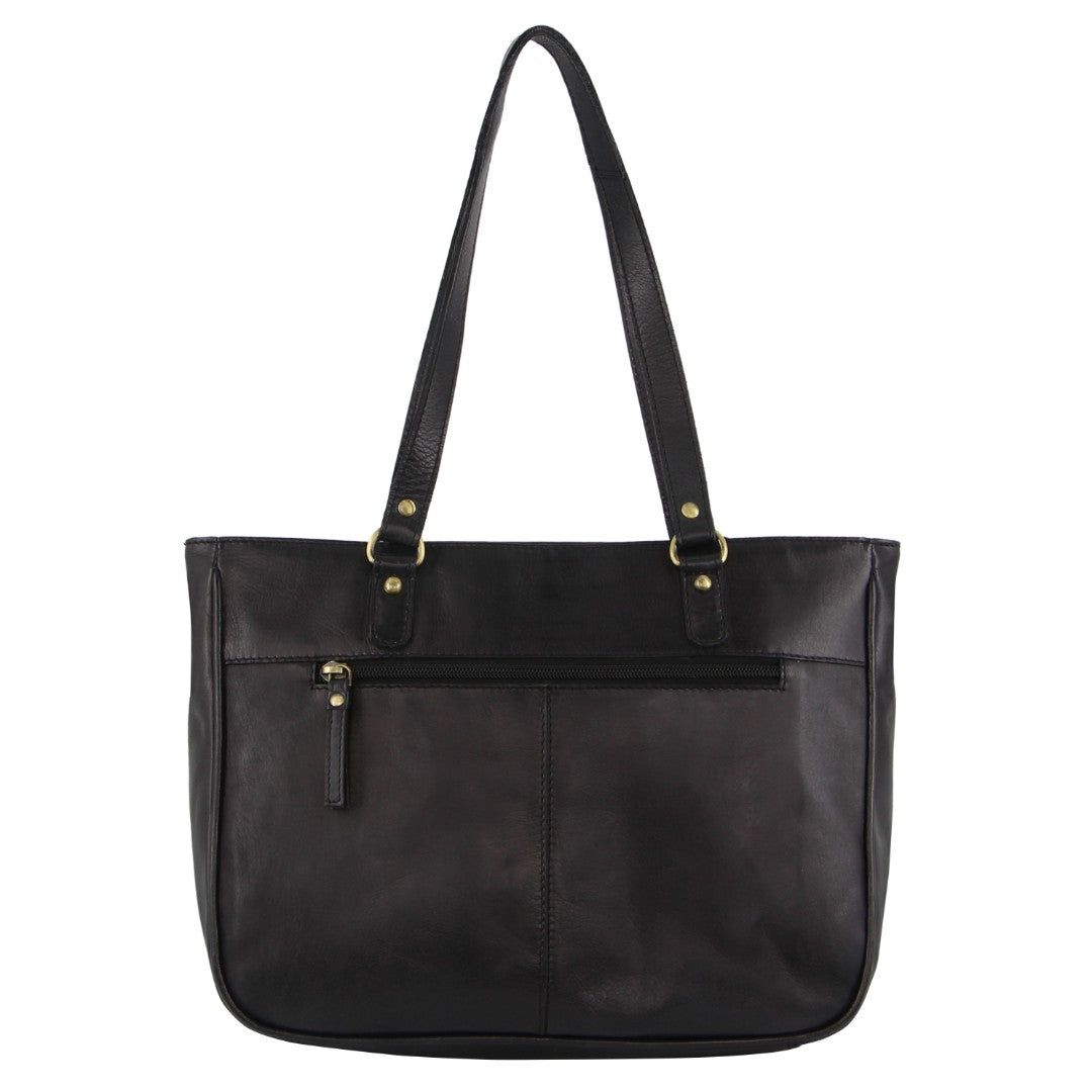 Pierre Cardin Leather Stud Detail Tote Bag Black | EBCDQ2631