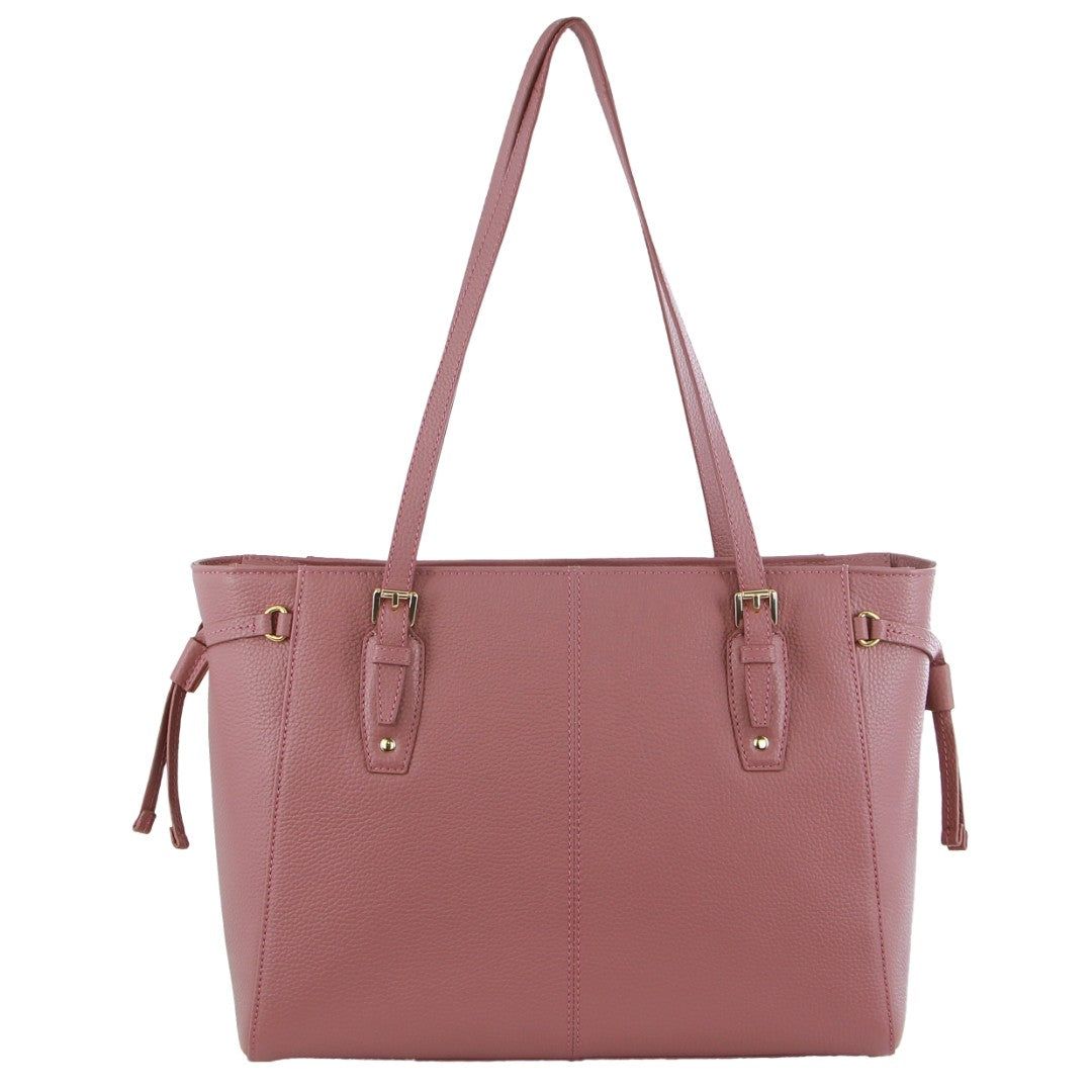 Pierre Cardin Leather Tote Bag Rose | APBIC5496