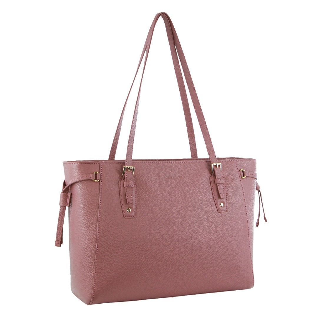 Pierre Cardin Leather Tote Bag Rose | APBIC5496