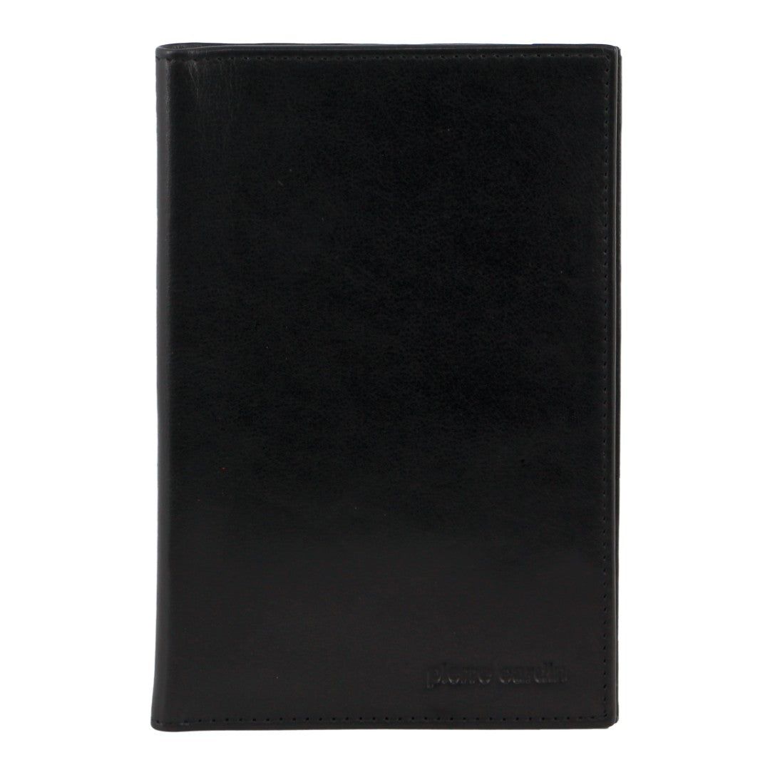 Pierre Cardin Leather Travel Passport Wallet Black | XWUHE7938