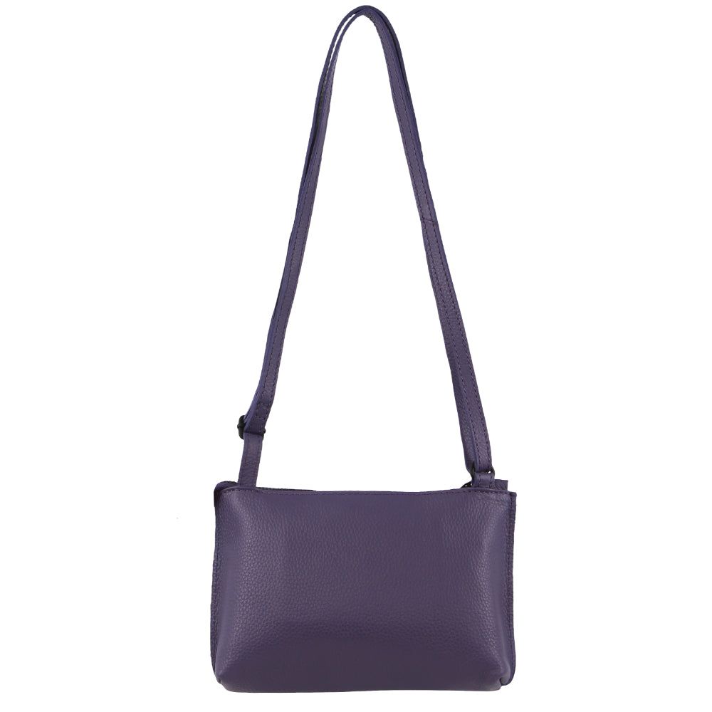 Pierre Cardin Leather Trendy Cross-Body Bag Purple | IBMRA2136